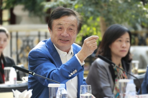 Ren Zhengfei held a second interview with media in one week as the company faces a series of setbacks. Photo: VCG