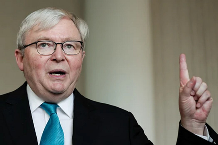 Former Prime Minister Kevin Rudd says both Donald Trump and Xi Jinping will come under pressure this year and their foreign policy positions will be more assertive. Photo: Alex Ellinghausen/Fairfax Media