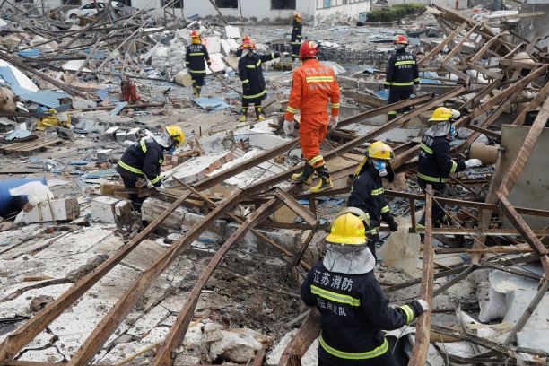 A deadly factory explosion in east China’s Jiangsu province last month killed 78 people. Photo: VCG