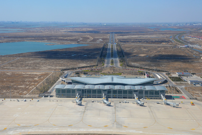 A newly built civil airport in Dongying, East China's Shandong province on March 23. Photo: IC