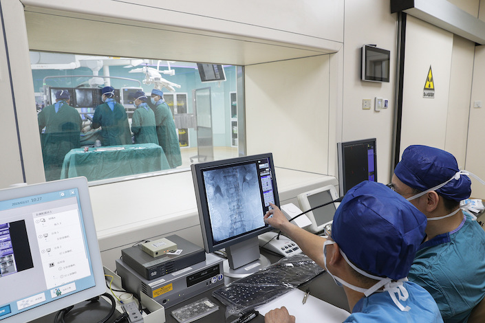 Beijing-based Remote Horizon teams with lease financing companies, providing equipment to more than a thousand hospitals. Photo: VCG