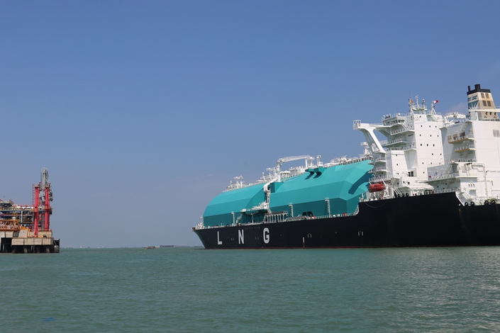 An Australian LNG shipment enters a port run by Sinopec in Beihai, Guangxi province, on Sept. 29, 2018.  Photo: IC Photo