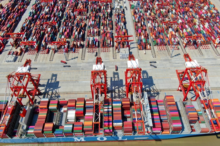 Shanghai's Yangshan port on May 28, 2019. Photo: IC Photo