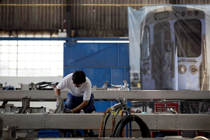 A Bombardier railcar assembly plant in Ciudad Sahagún, Mexico. Photo: VCG