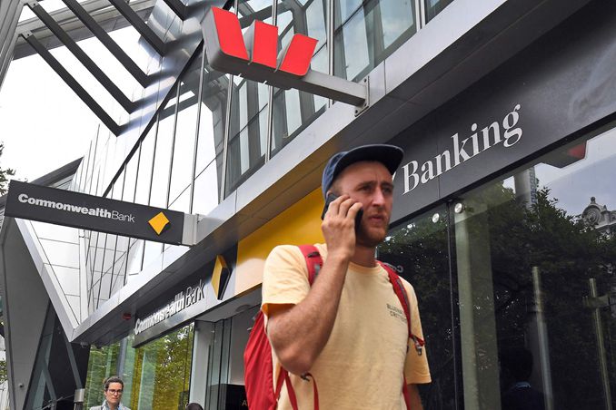 A Westpac bank branch in Melbourne, Australia, in February 2019.