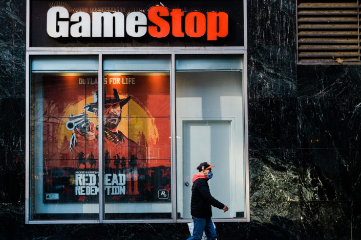 A GameStop store in New York. Photo: Bloomberg
