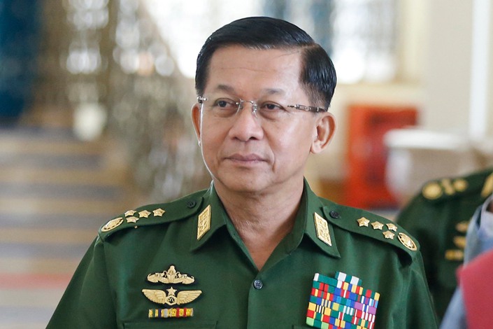 Senior Gen. Min Aung Hlaing. Photo: The Paper