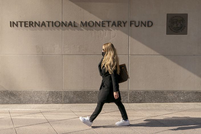 The IMF’s headquarters in Washington on April 5. Photo: VCG