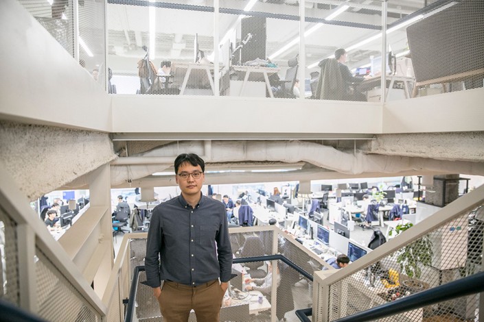 Lee Seung-gun, founder and CEO of Viva Republica, the company behind South Korea’s largest fintech startup Toss. Photo: Bloomberg