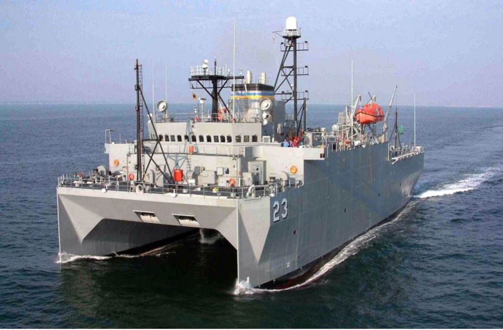 U.S. Navy surveillance ship Impeccable (T-AGOS 23). Photo: US Navy