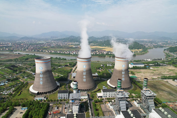 Smoke billows from a power plant in Xiaoshan, East China’s Zhejiang province, on July 16. Photo: VCG
