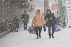 内蒙古通辽市遭遇特大暴雪