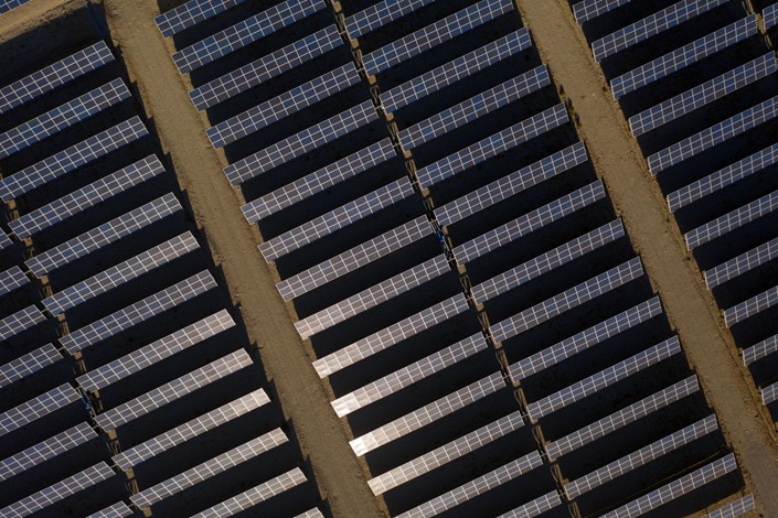Former President Donald Trump had eliminated a loophole that exempted double-sided solar panels from import duties last year. Photo: Bloomberg