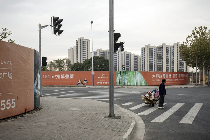 Kaisa Group Holdings Ltd.'s City Plaza development, parts of which are still under construction in Shanghai on Nov. 16. Photo: Bloomberg