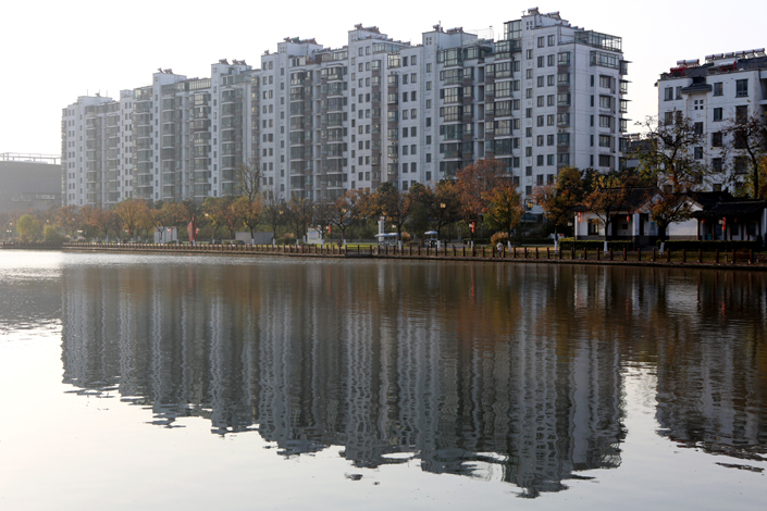 A housing development is under construction in Huaian, East China’s Jiangsu province, on Dec. 5. Photo: VCG