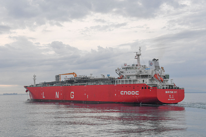 An LNG tanker owned by CNOOC.