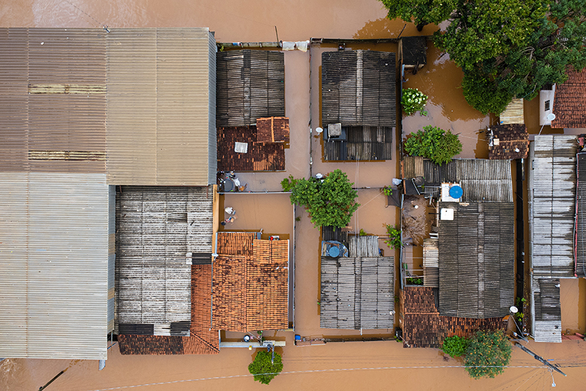 巴西米纳斯吉拉斯州大雨成灾