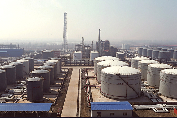 Oil storage and transportation facilities operated by Panjin Haoye Chemical in Panjin, Liaoning province, on March 1, 2020. Photo: Panjin Haoye Chemical