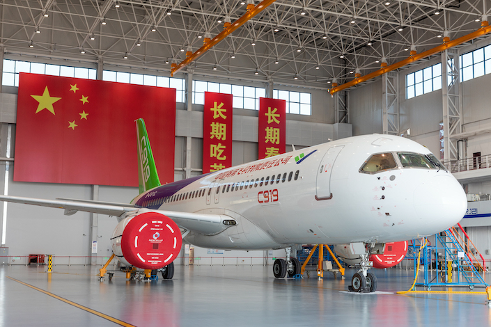 The C919 targets the same market as the Airbus A320 and the Boeing 737
