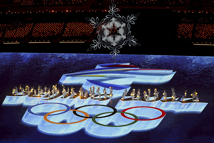 The closing ceremony of the 2022 Beijing Winter Olympic Games on Sunday at Beijing's Bird's Nest stadium. Photo: VCG