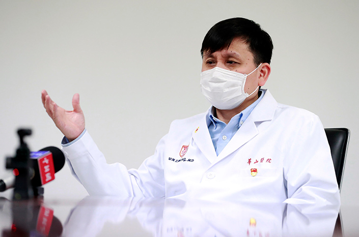 Zhang Wenhong, director of China’s National Center of Infectious Diseases. Photo: Tang Jiajun/China News Service, VCG