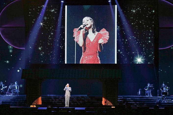 A concert was held to commemorate late singer Teresa Teng on May 9, 2015, in Taipei . Photo: VCG