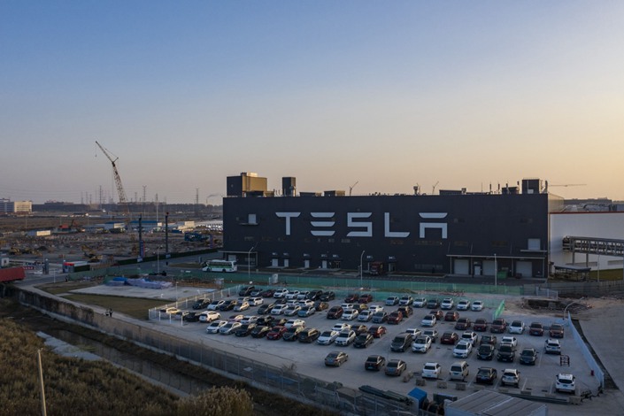 The Tesla Gigafactory in Shanghai.