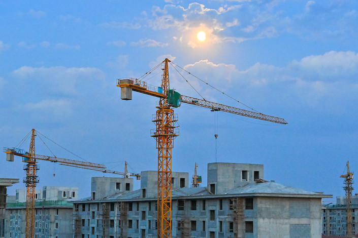 A residential project under construction in Qingzhou, Shandong province, on May 15, 2022.
