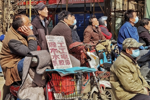 Few of the dozens of workers interviewed by Caixin have a clear pension plan. Photo: VCG