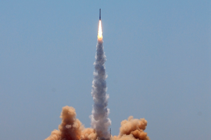 Nine of the Geely subsidiary’s satellites began circling the planet last week after being placed in orbit by a Chinese government rocket. Photo: Bloomberg