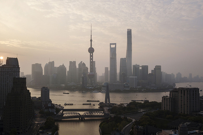 Shanghai’s Lujiazui financial district on April 2, 2018. Photo: Bloomberg