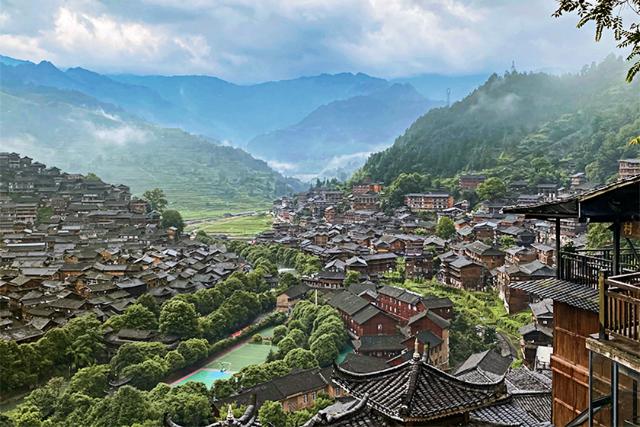 Xijiang Qianhu Miao Village, a hub for tourism focused on the Miao ethnic group, is located in Leishan county, Southwest China’s Guizhou province. Photo: Huang Yuxin/Caixin
