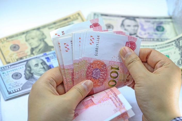The yuan is increasingly being seen as an alternative currency as Russian companies seek to cut their dependence on the U.S. dollar in the wake of Western sanctions. Photo: The Paper