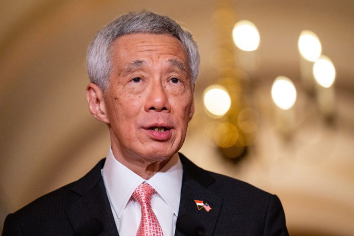 Singapore’s Prime Minister Lee Hsien Loong said the “world is not likely to return anytime soon to the low inflation levels and interest rates” that the city-state enjoyed in recent decades. Photo: Bloomberg
