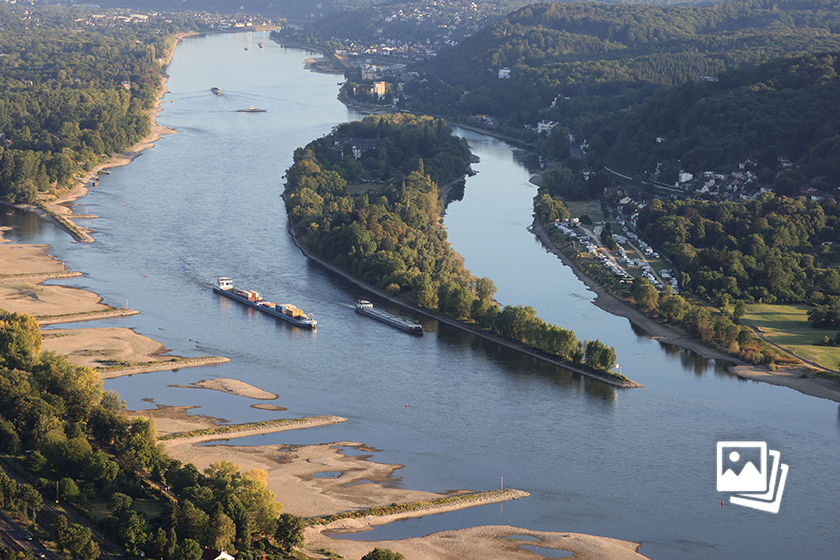 遭遇历史性大旱 欧洲莱茵河物资运输或受阻