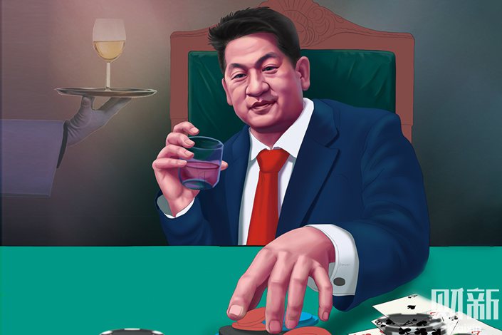 Controversial Chinese businessman She Zhijiang was arrested by Bangkok police last Wednesday and is now awaiting extradition to China, according to local media reports. Illustrator: Dong Biqi/Caixin