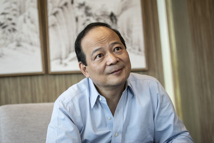 Zeng Yuqun, chairman of Contemporary Amperex Technology Co., listens during an interview in Ningde, Fujian province, on Wednesday, June 3, 2020. Photo: Bloomberg
