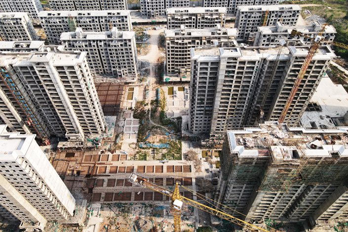 An under construction residential project in Zhengzhou on June 2. Photo: VCG