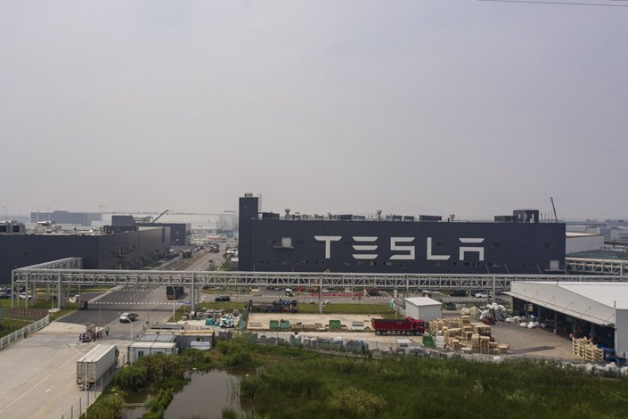 Tesla went to extraordinary lengths to keep its Shanghai factory running during the city's Covid lockdown. Photo: Bloomberg