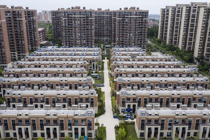 A Country Garden residential complex stands in Shanghai on July 12. Photo: Bloomberg