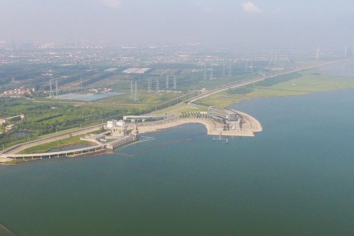Shanghai's Qingcaosha Reservoir on Aug. 10, 2018. Photo: VCG