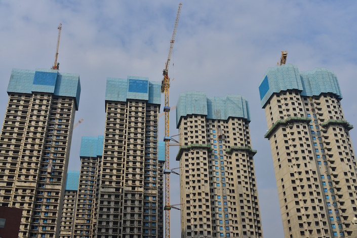 A housing project under construction in Shenyang on Oct. 14, 2022.