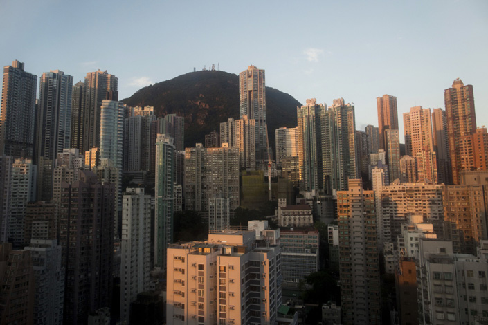 Residential buildings stand the Mid-Levels area of Hong Kong, China, on May 29, 2018. Photo: Bloomberg