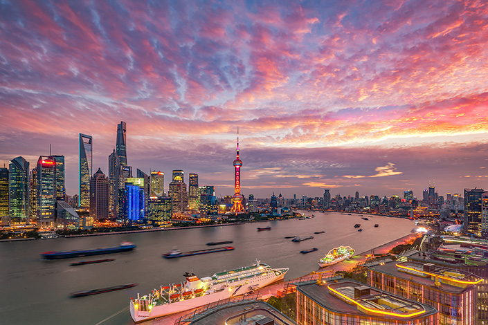 The skyline of Shanghai's central business district. Photo: VCG
