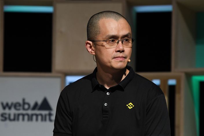Changpeng Zhao, billionaire CEO of Binance Holdings Ltd., attends a session at the Web Summit in Lisbon, Portugal, on Nov. 2. Photo: Bloomberg