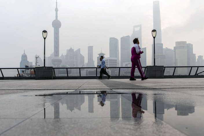 Aggregate financing, the broadest measure of credit in China’s economy, was 908 billion yuan last month according to the People’s Bank of China. Photo: Bloomberg