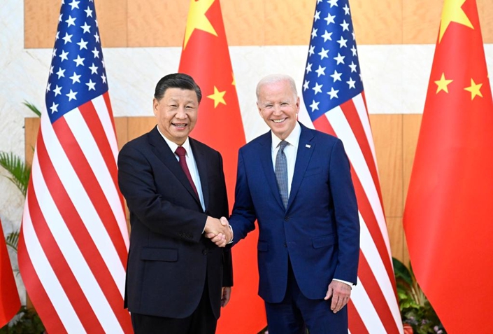 Chinese President Xi Jinping and U.S. President Biden met Monday in Indonesia on Nov. 14,  ahead of the Group of 20 Leaders’ Summit. Photo: Xinhua