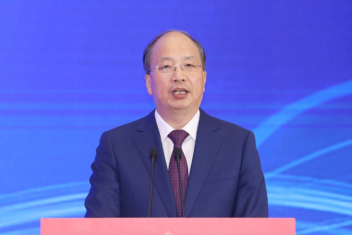 China Securities Regulatory Commission Chairman Yi Huiman devised the term a “valuation system with Chinese characteristics.” Photo: VCG