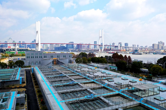 Shanghai’s Nanshi Water Plant located at the bank of the Huangpu River on Feb. 23. Photo: VCG