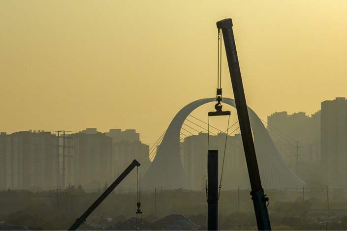 pictureOn Nov. 15, Huai'an City, Jiangsu province, took photos of a real estate construction site. Photo: VCG